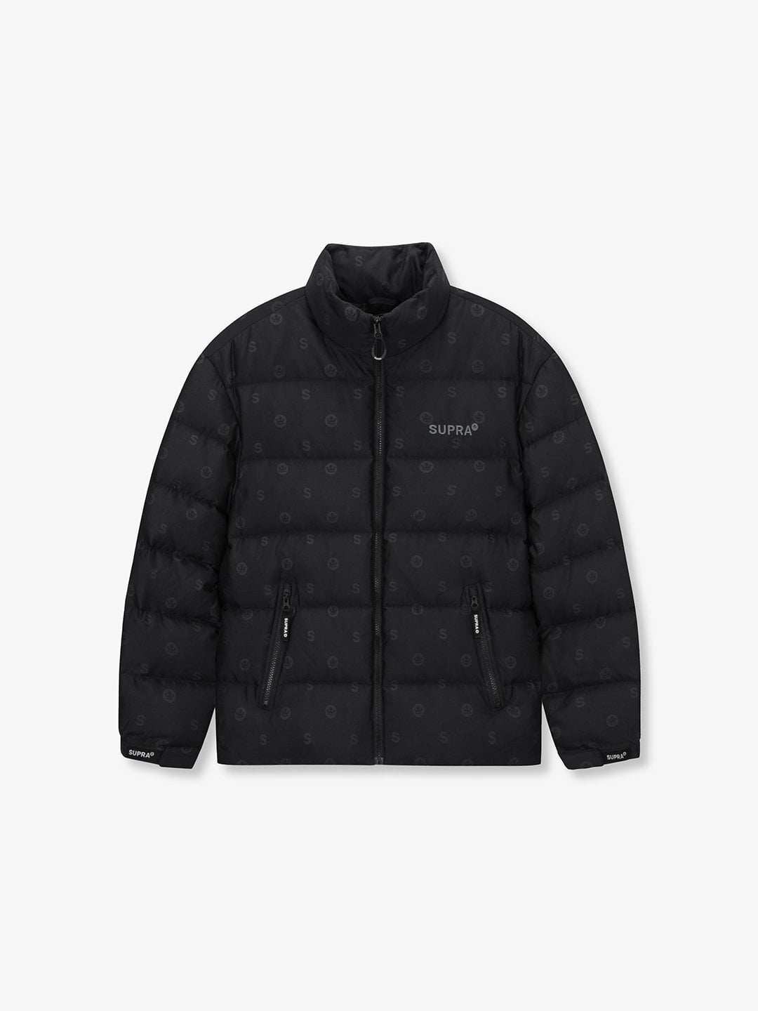 monogram jacquard Short Down Jacket