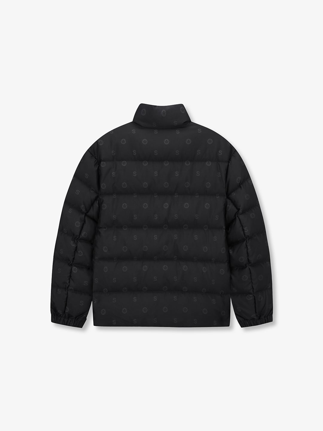monogram jacquard Short Down Jacket