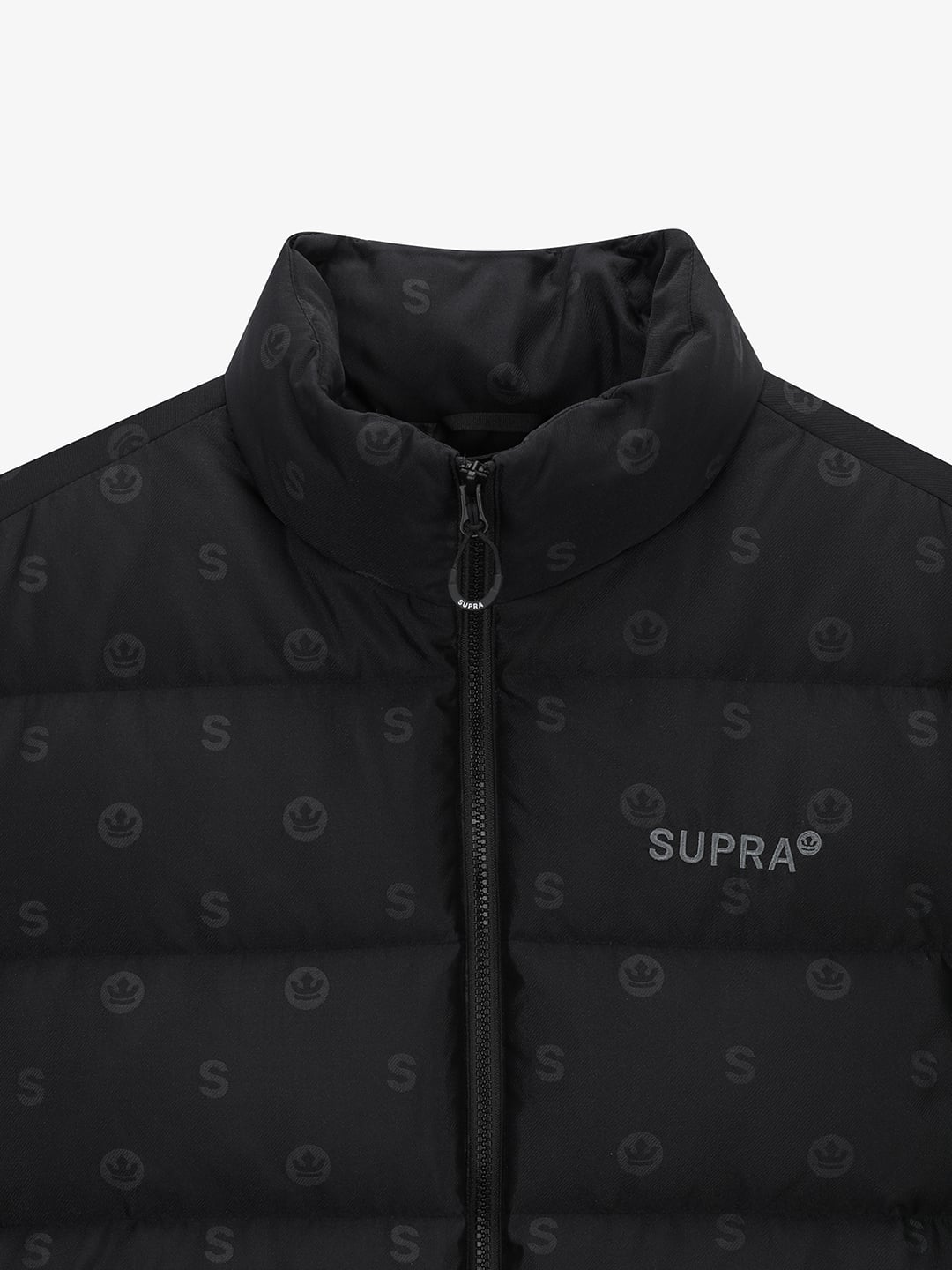 monogram jacquard Short Down Jacket