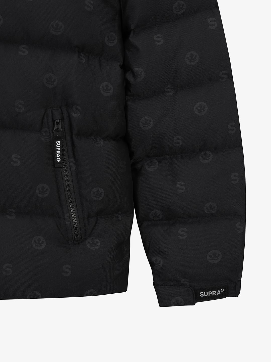 monogram jacquard Short Down Jacket