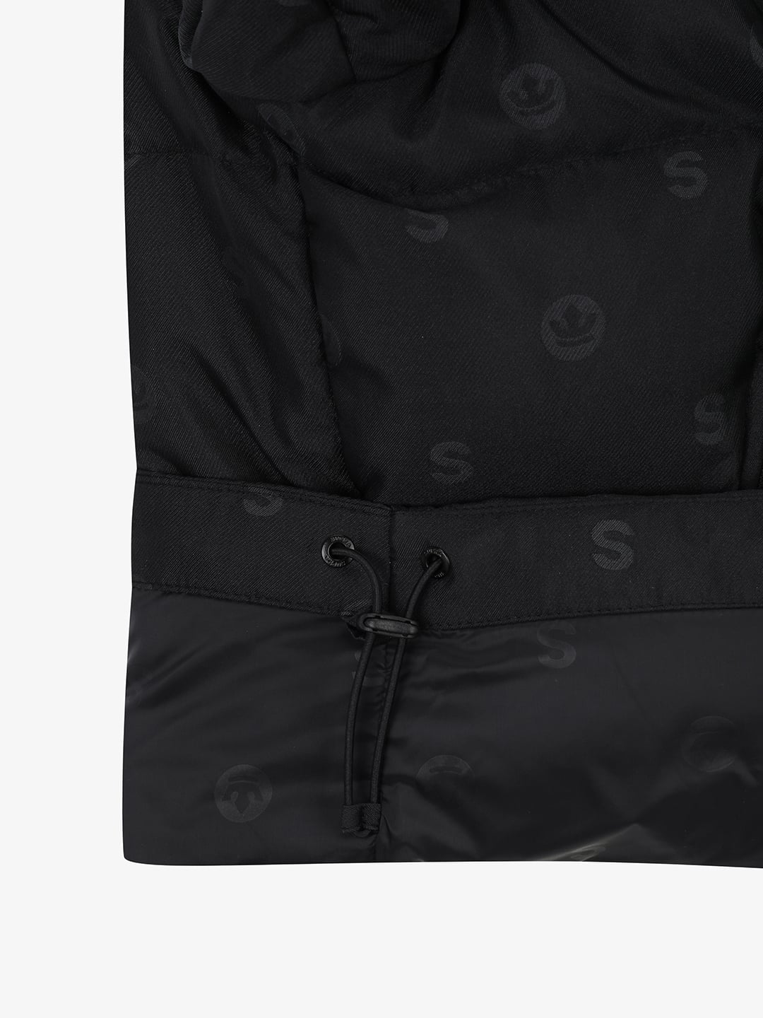 monogram jacquard Short Down Jacket