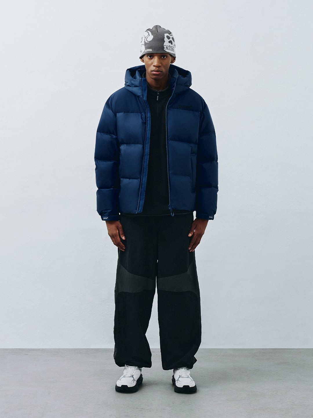 Ripstop Color Block Short Down Jacket