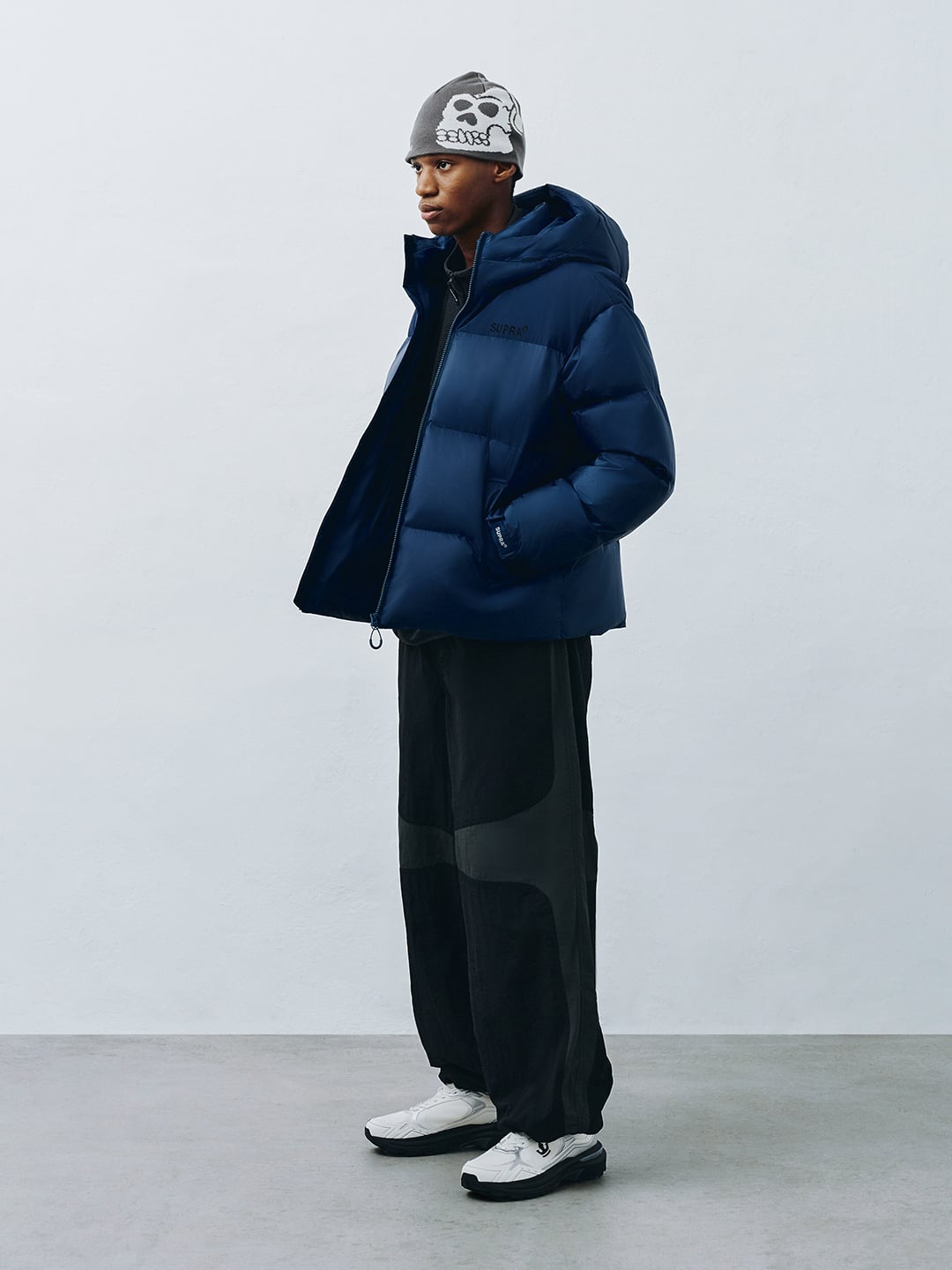Ripstop Color Block Short Down Jacket