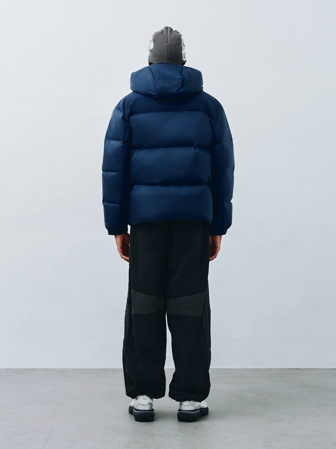 Ripstop Color Block Short Down Jacket