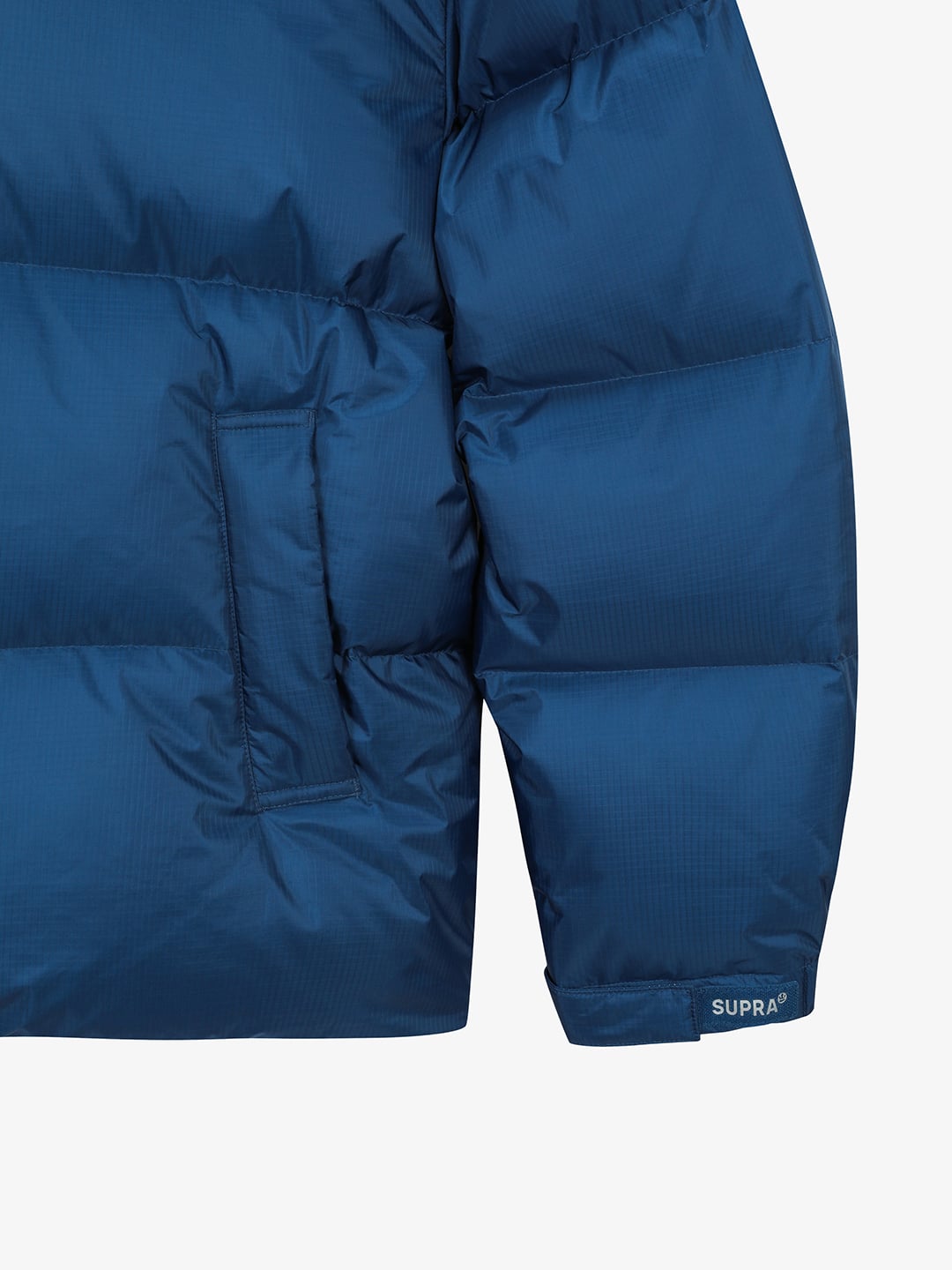 Ripstop Color Block Short Down Jacket