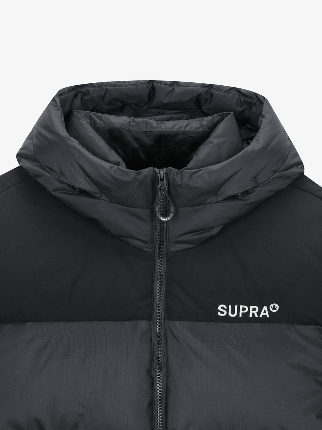 Ripstop Color Block Short Down Jacket