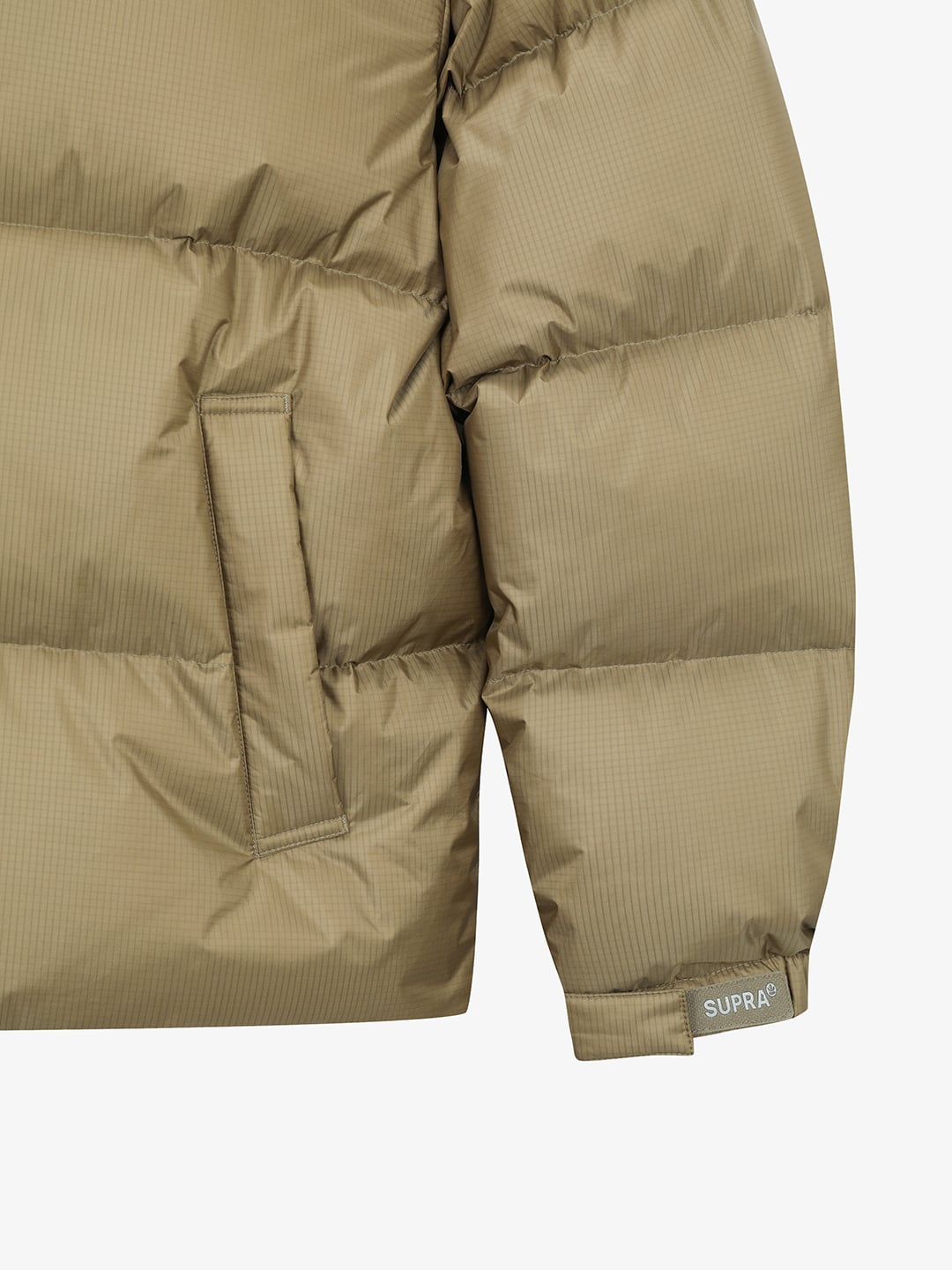 Ripstop Color Block Short Down Jacket