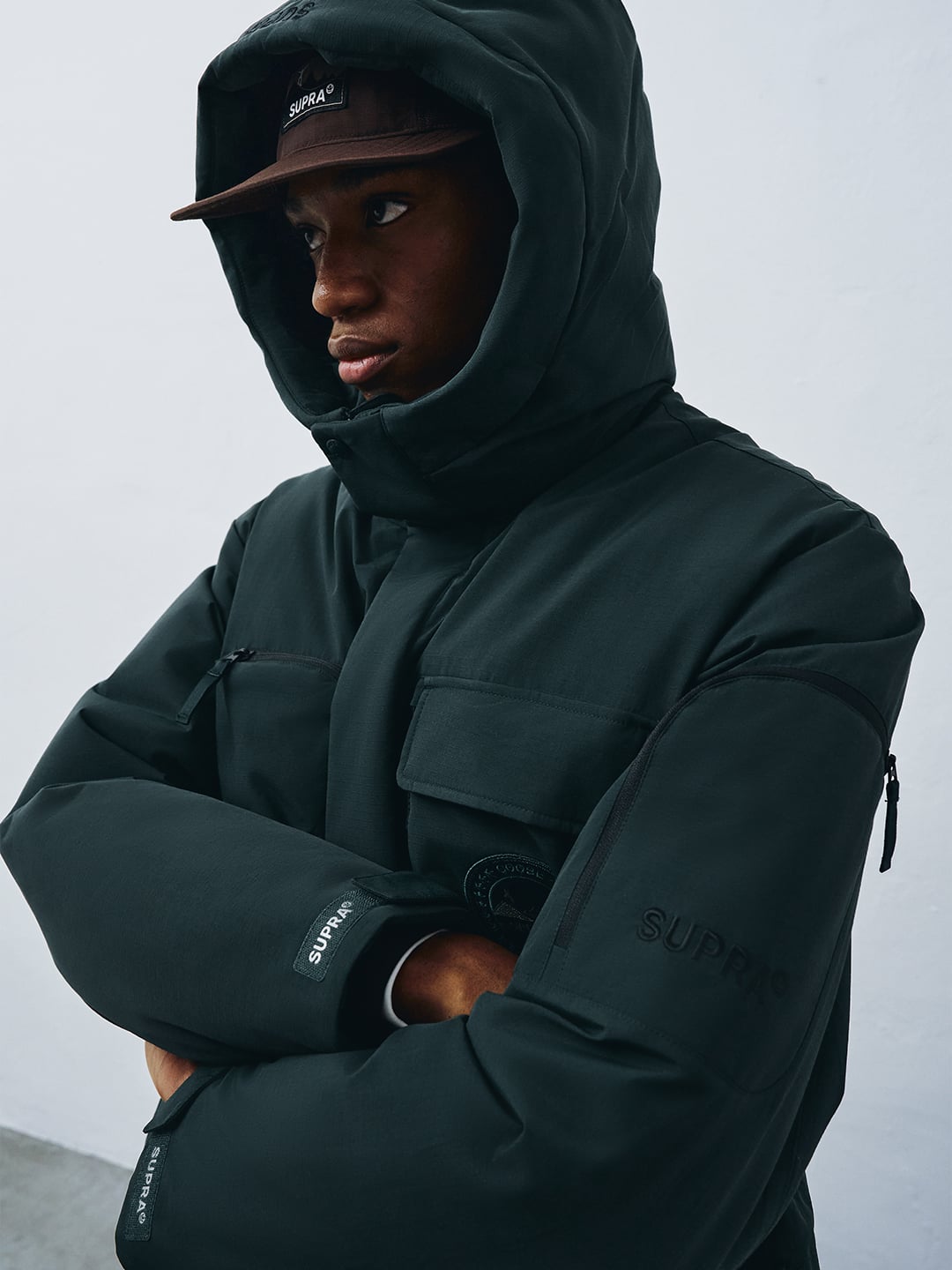 Pocket Mid Goose Down Jacket