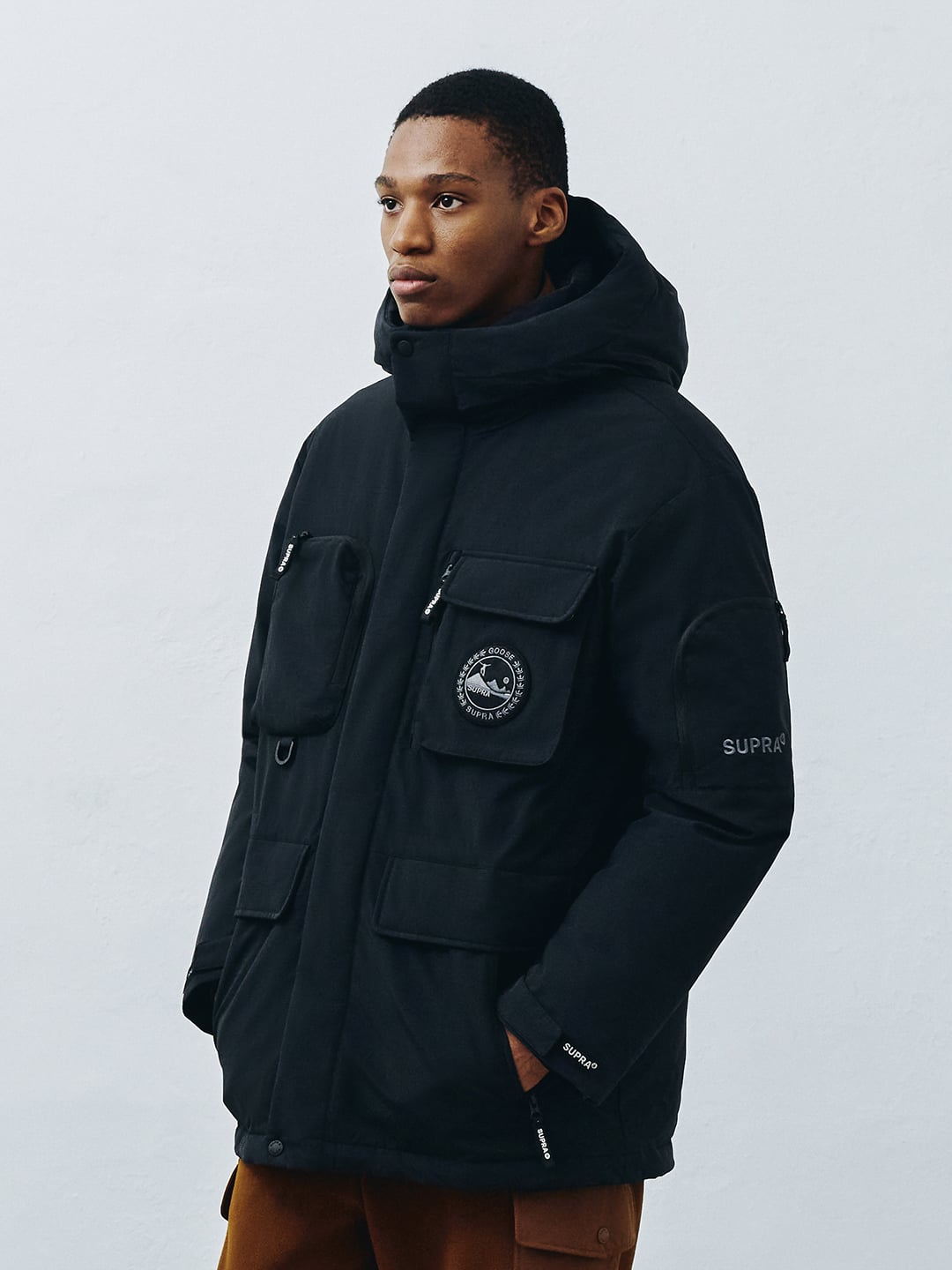 Pocket Mid Goose Down Jacket