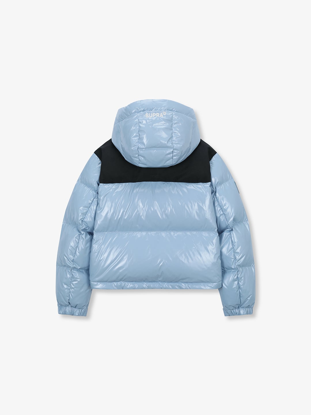 Women's Jacquard Color Block Short Down Jacket