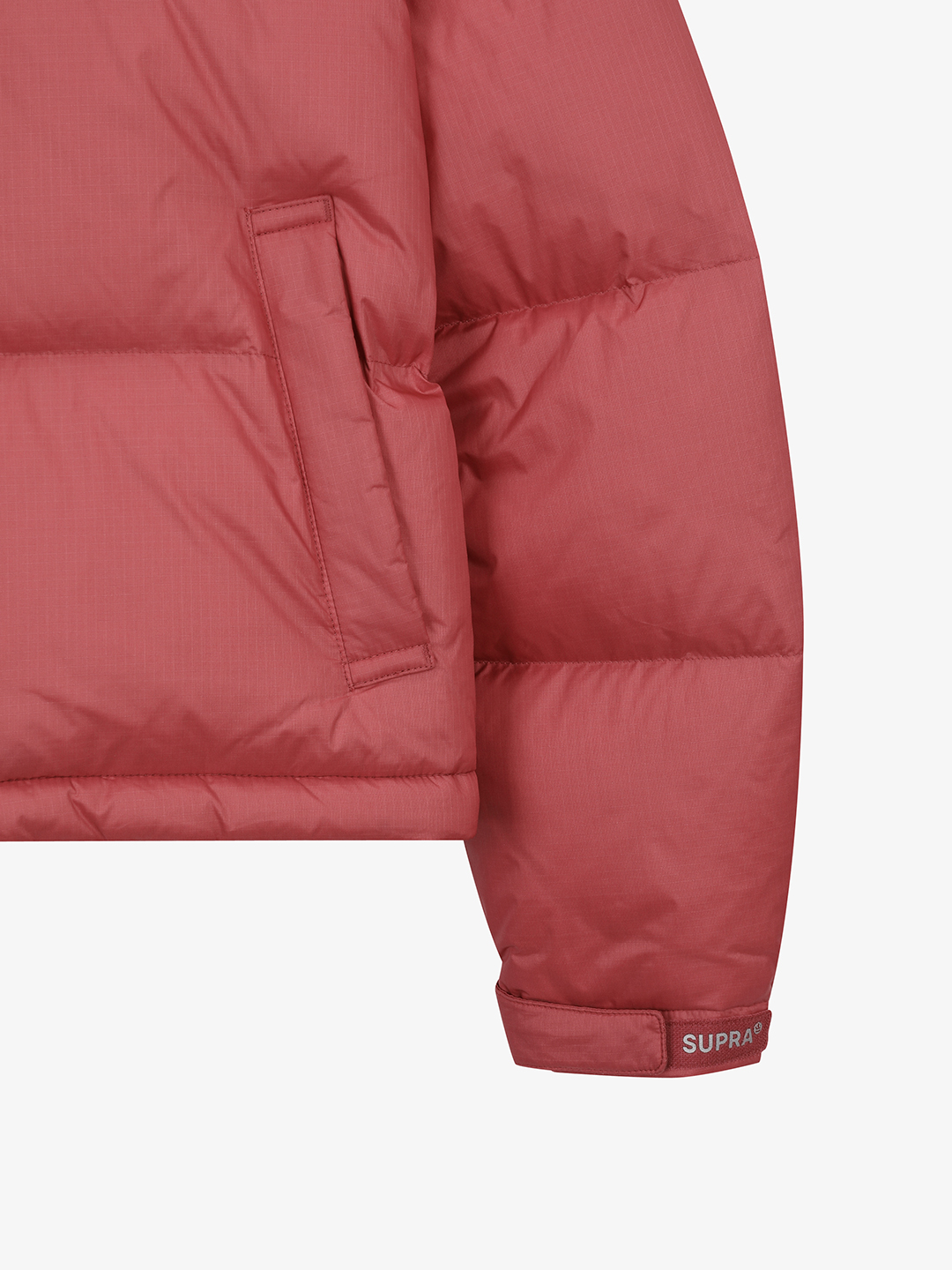 Women's Jacquard Color Block Short Down Jacket