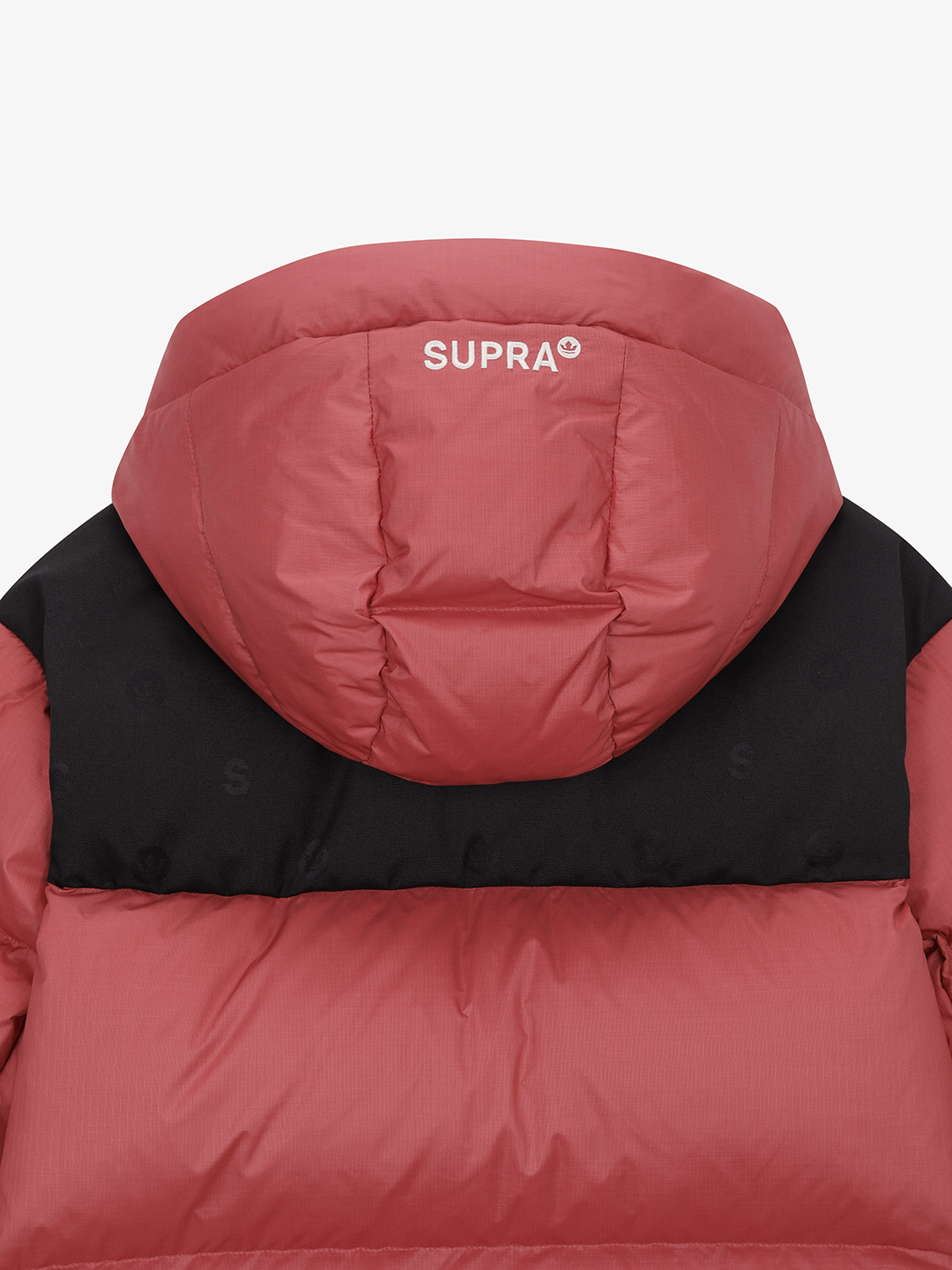Women's Jacquard Color Block Short Down Jacket