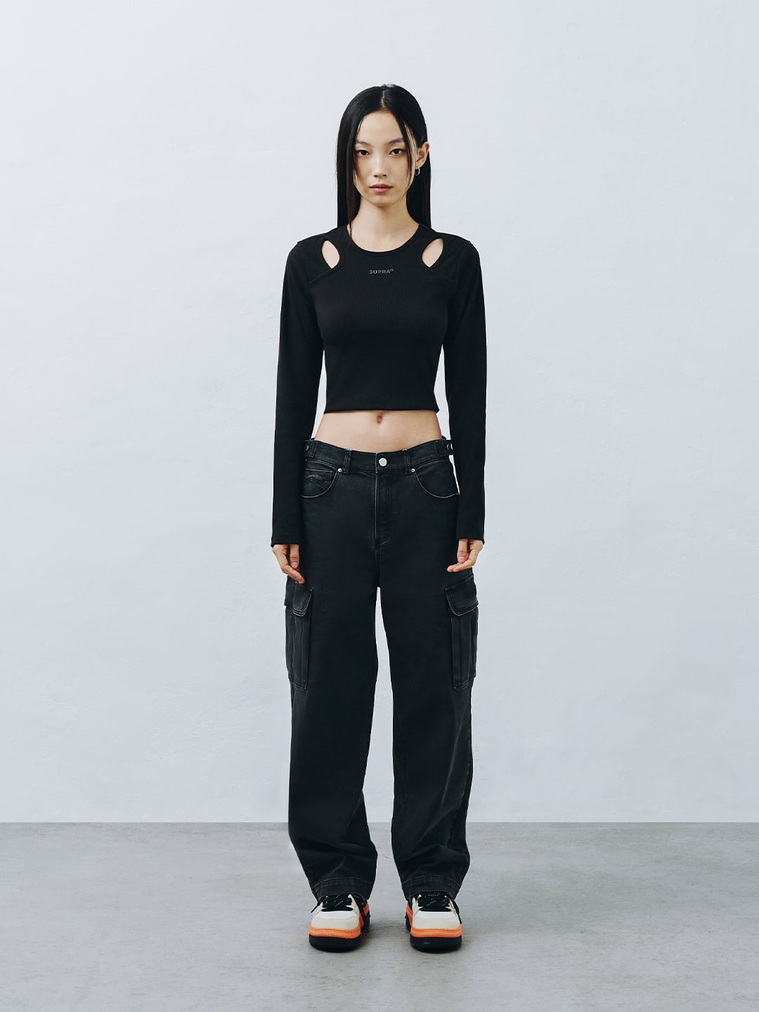 Women Wide Denim Cago Pants