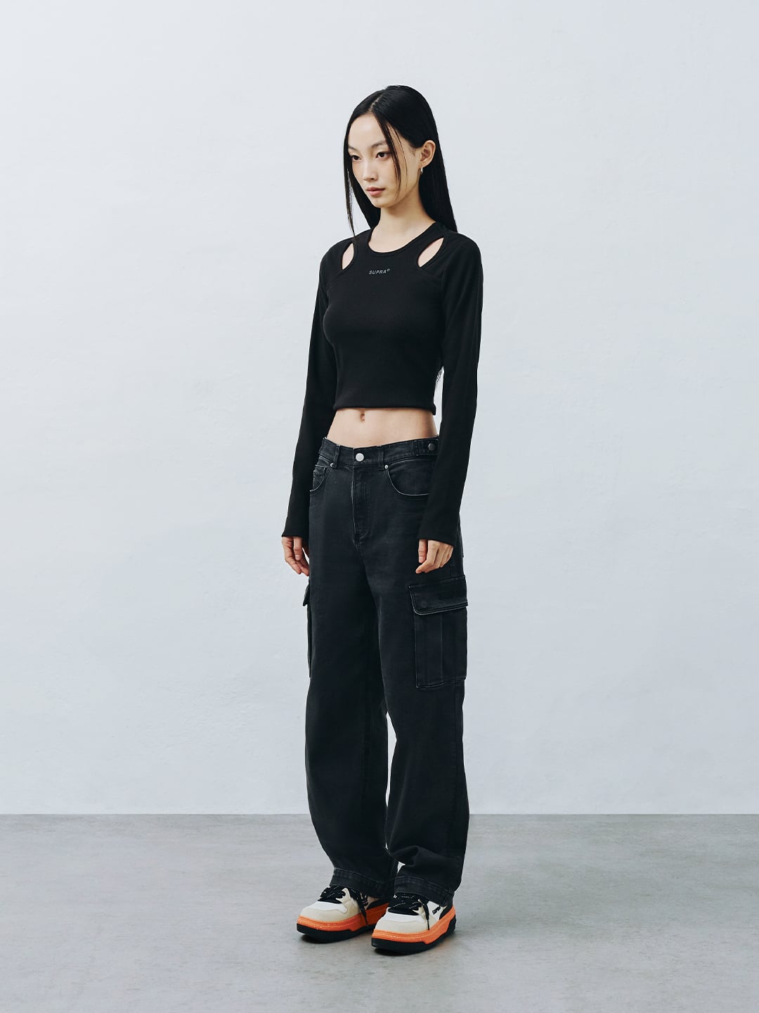 Women Wide Denim Cago Pants