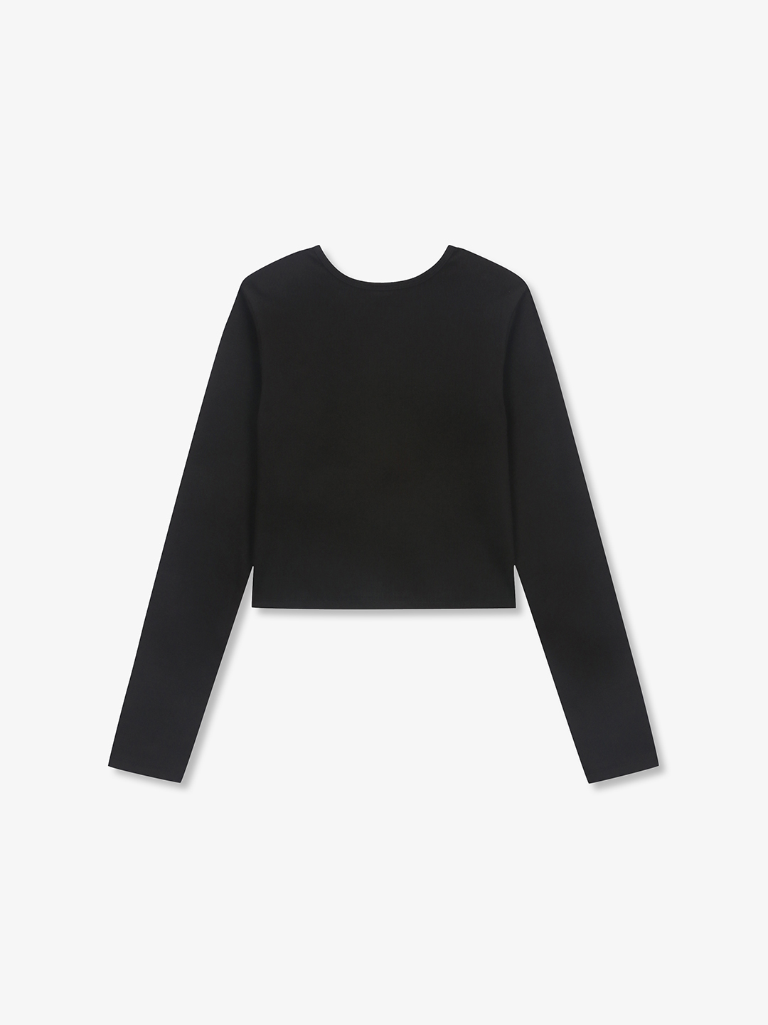 Women`s Cut-out Crop Long Sleeve T-Shirt