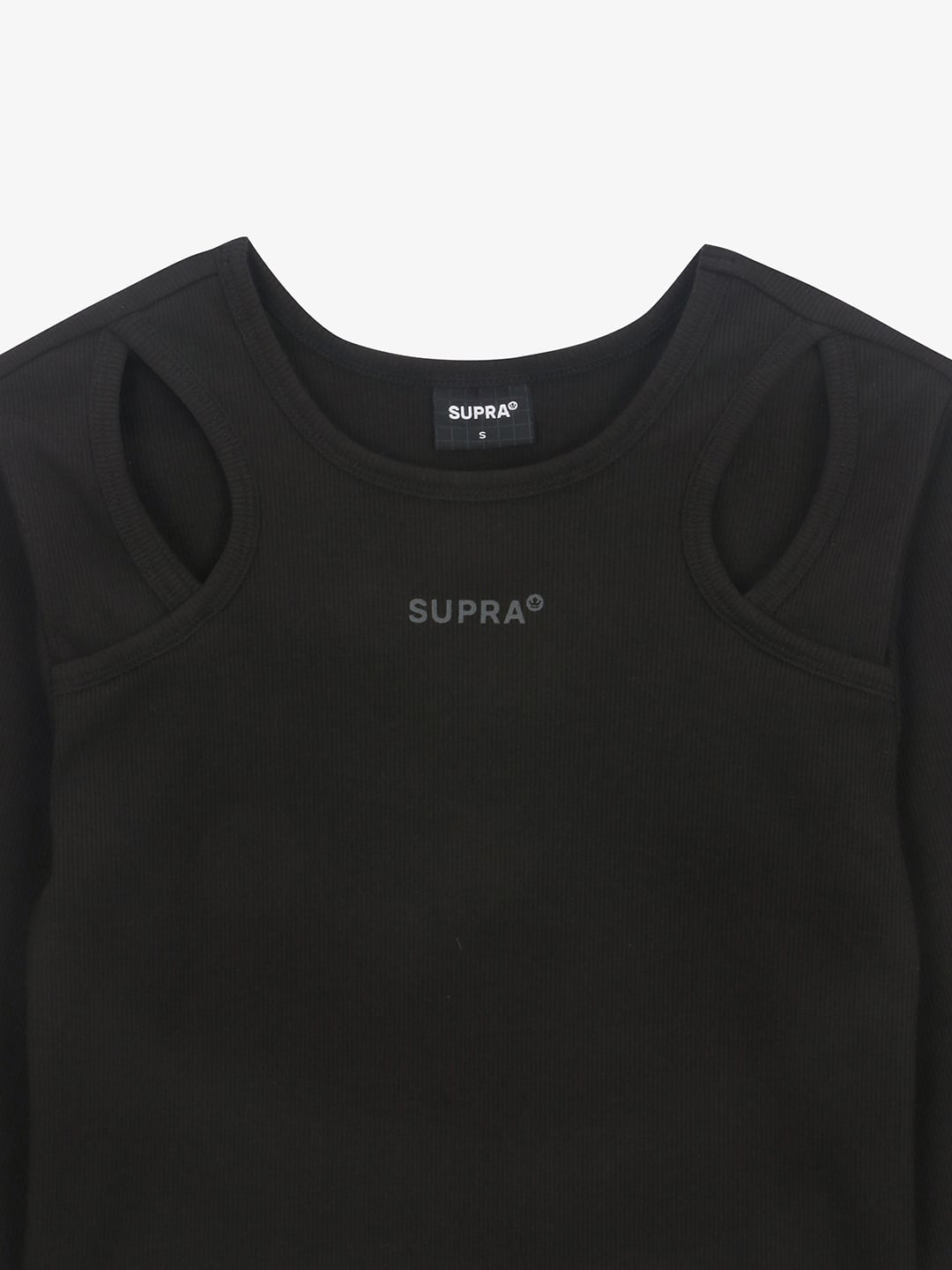 Women`s Cut-out Crop Long Sleeve T-Shirt