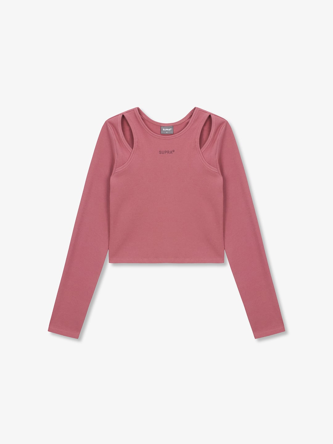 Women`s Cut-out Crop Long Sleeve T-Shirt