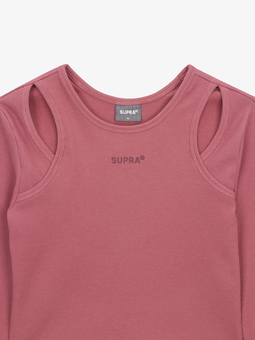 Women`s Cut-out Crop Long Sleeve T-Shirt