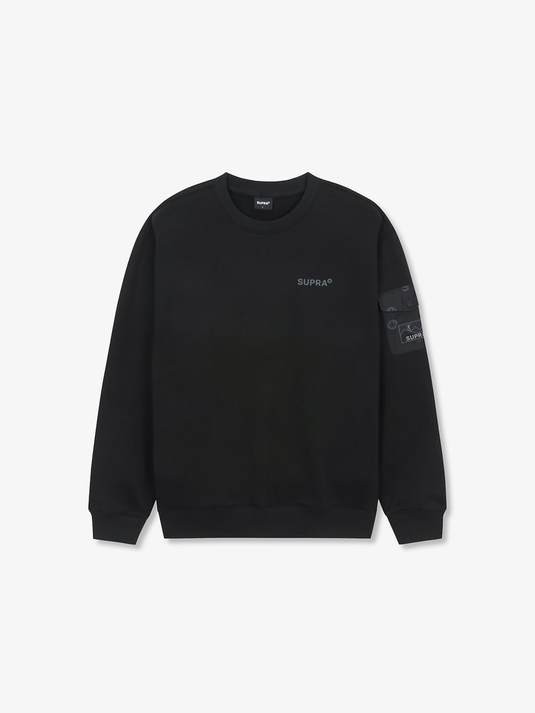 monogram rip stop pocket sweatshirt