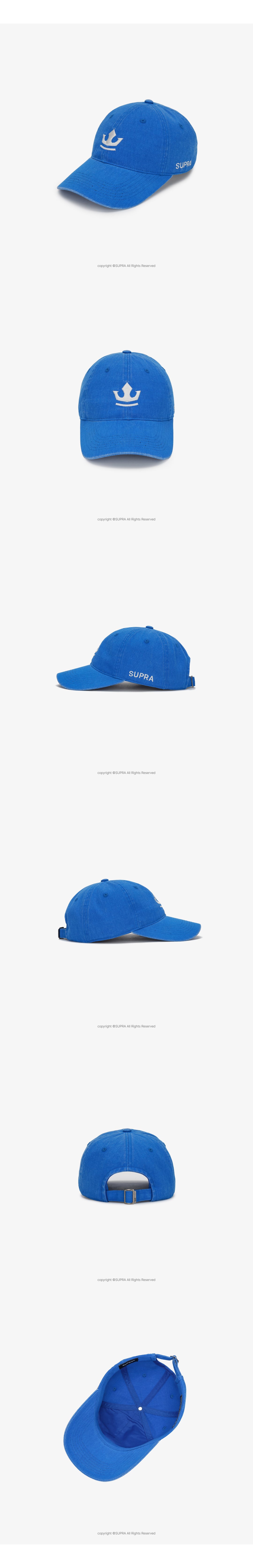 Crown logo washing Ball Cap