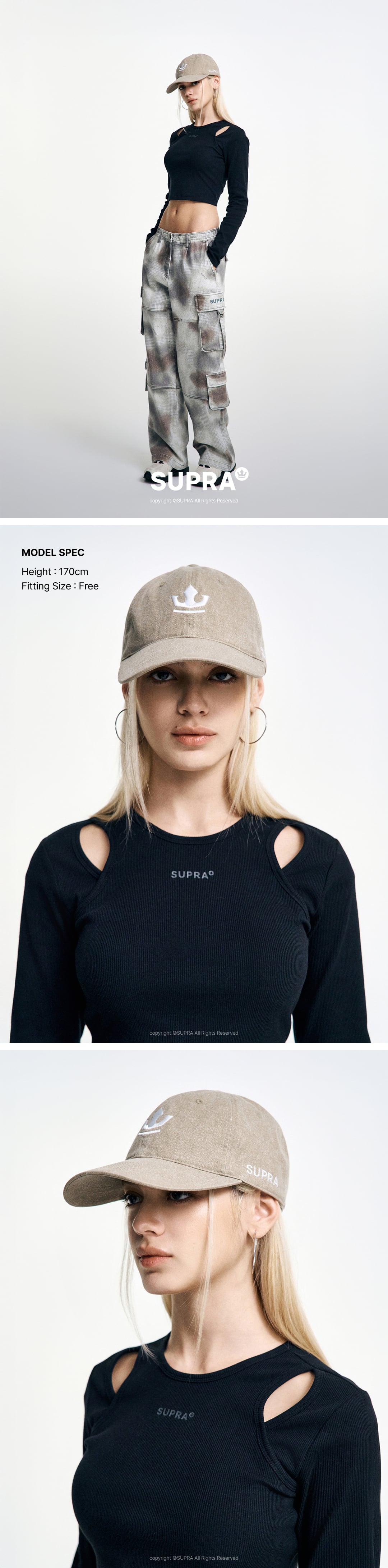 Crown logo washing Ball Cap