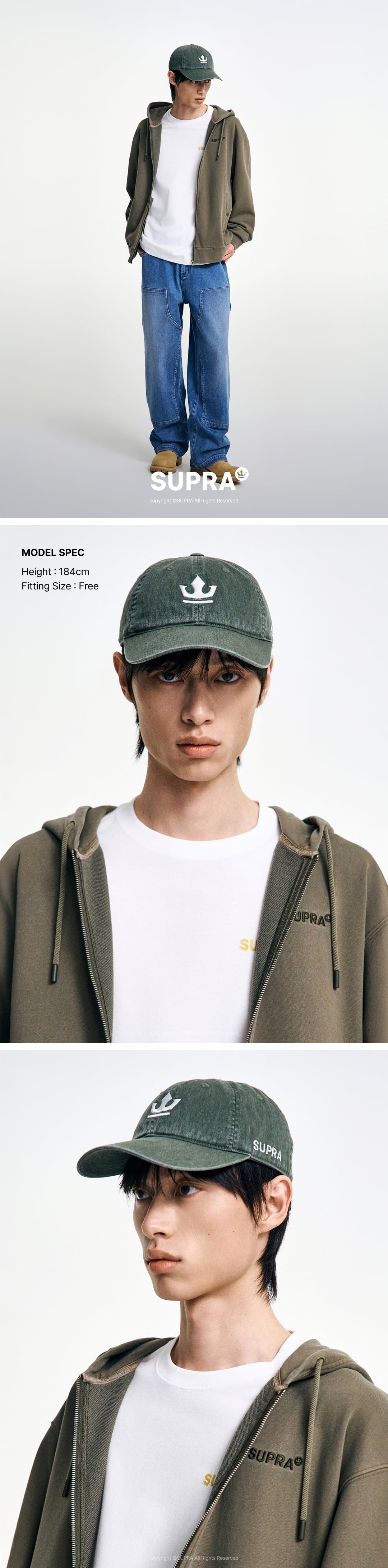 Crown logo washing Ball Cap