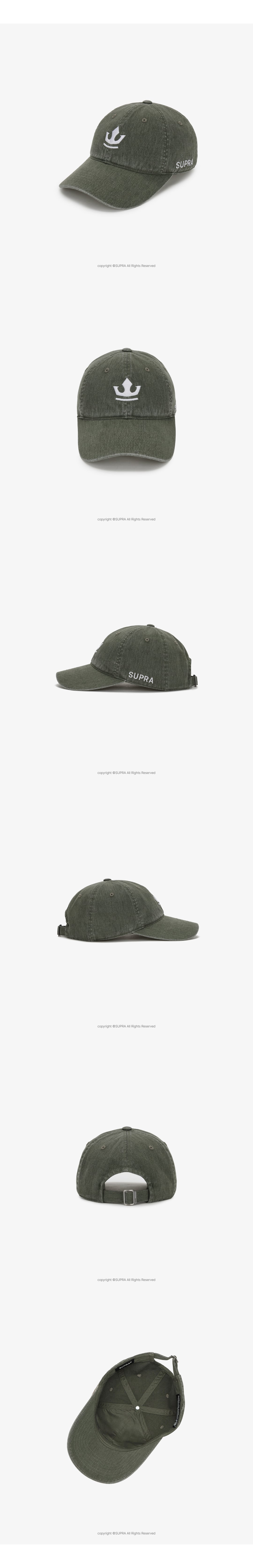 Crown logo washing Ball Cap