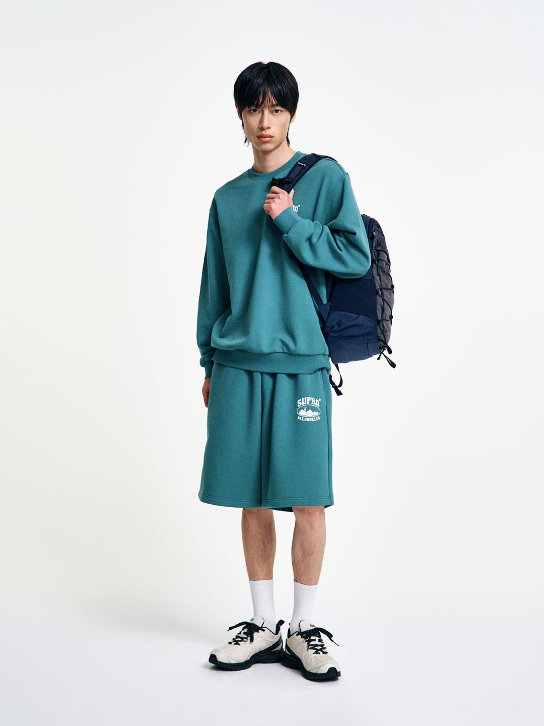 Color block point backpack 25L