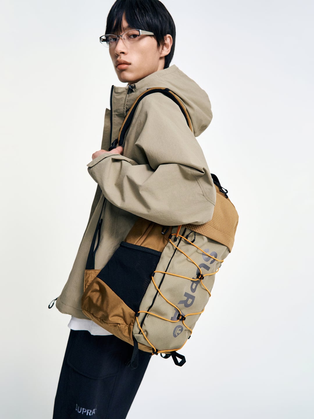 Color block point backpack 25L