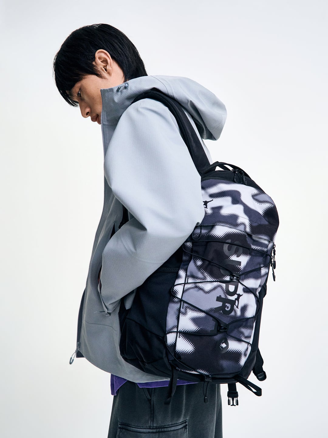 Color block point backpack 25L