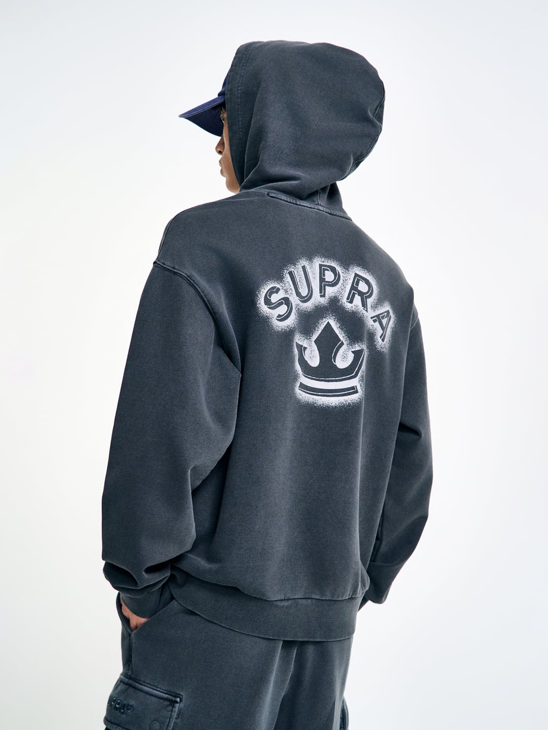 Garment Dying Crown Spray Hood