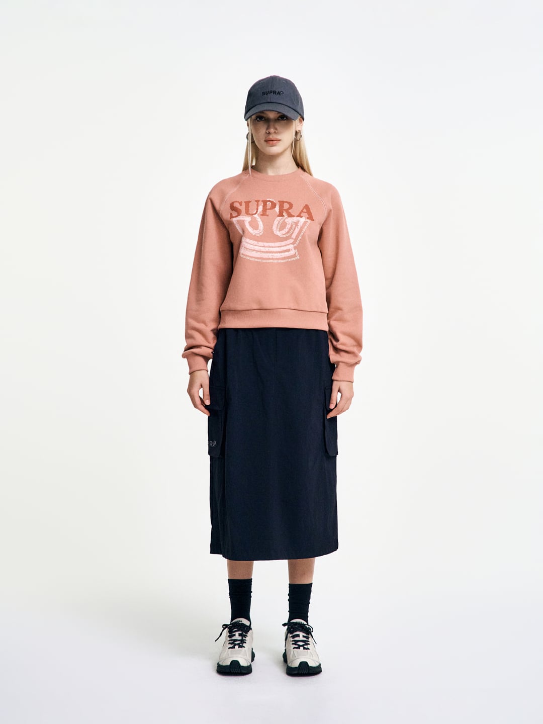 Women`s Crown Graphic Cropped Sweatshirt