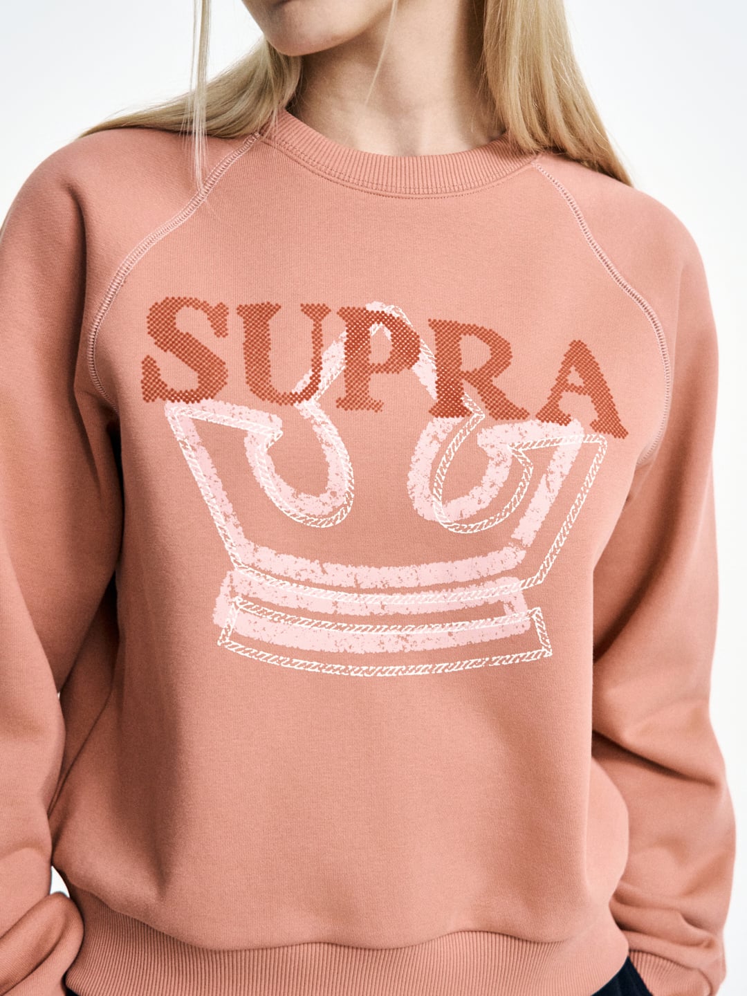 Women`s Crown Graphic Cropped Sweatshirt