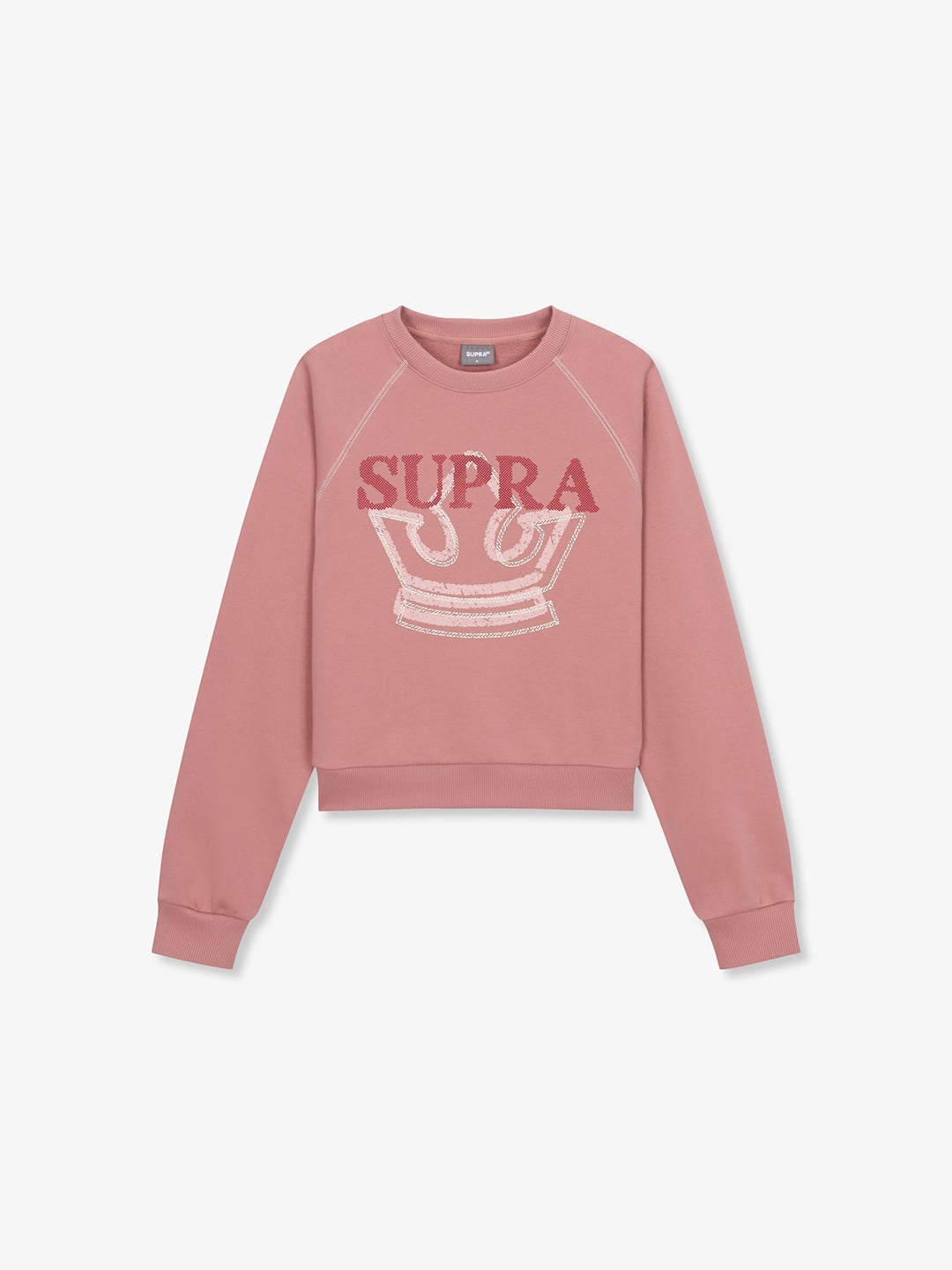 Women`s Crown Graphic Cropped Sweatshirt