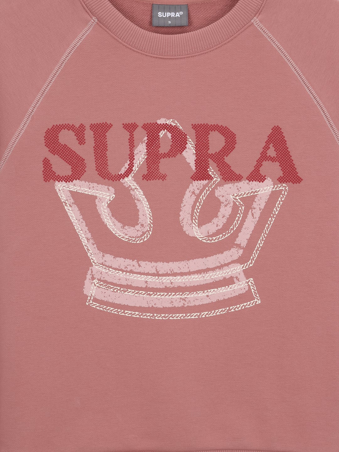 Women`s Crown Graphic Cropped Sweatshirt