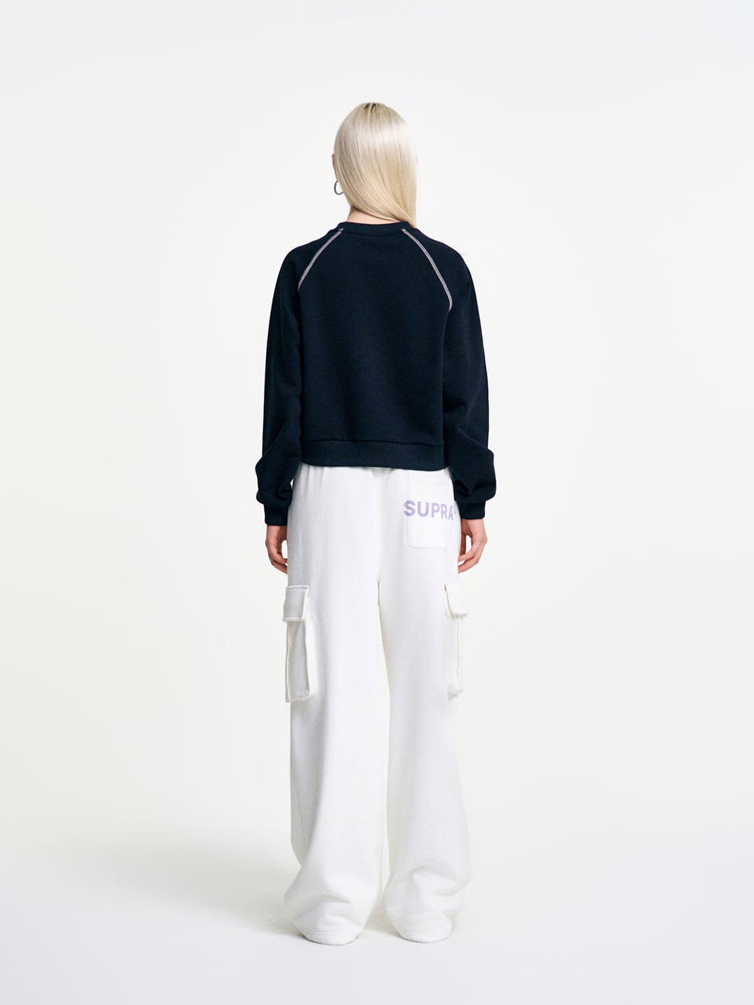Women`s Crown Graphic Cropped Sweatshirt