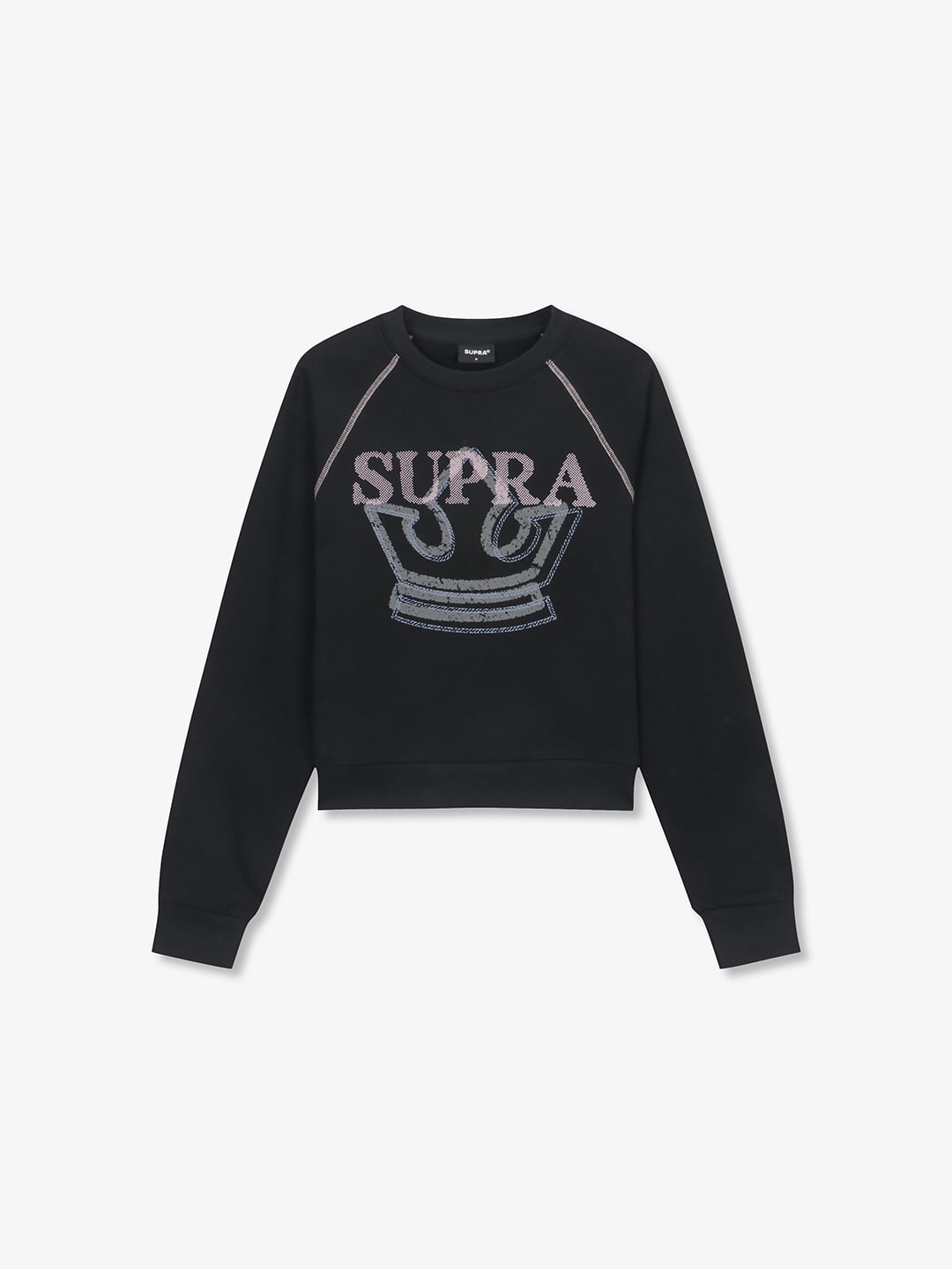 Women`s Crown Graphic Cropped Sweatshirt