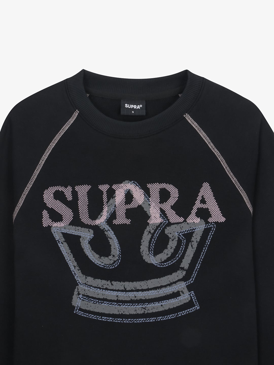 Women`s Crown Graphic Cropped Sweatshirt