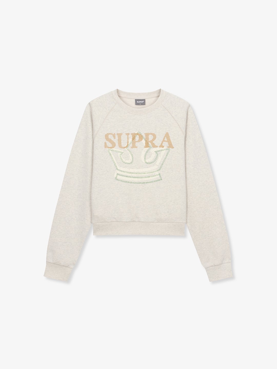 Women`s Crown Graphic Cropped Sweatshirt