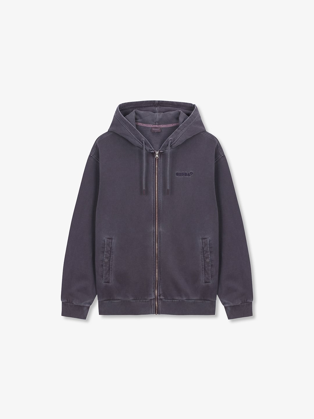 Garment Dying hooded Zip-up Set