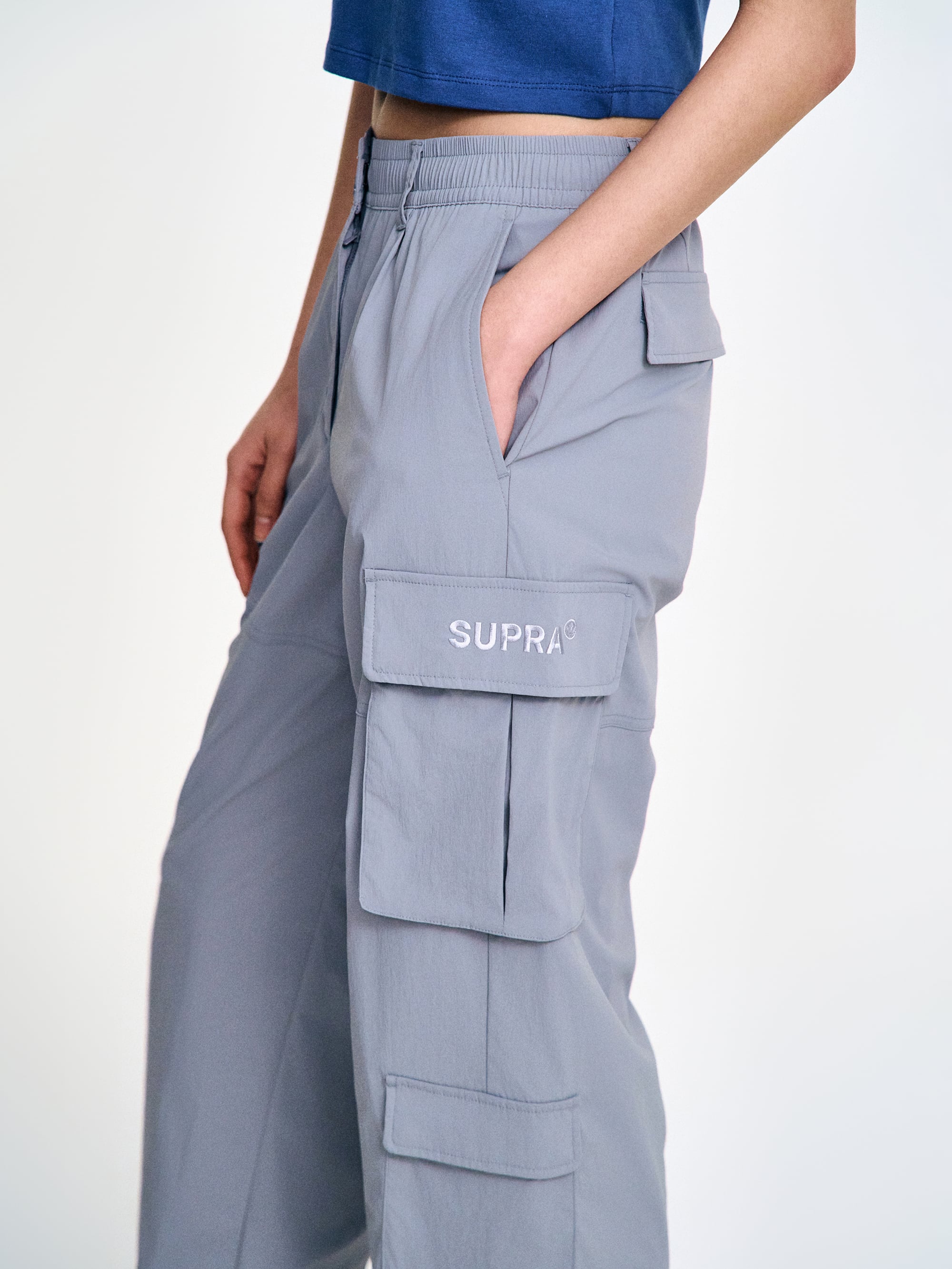 Women`s 8 Pocket Wide Cago Pants