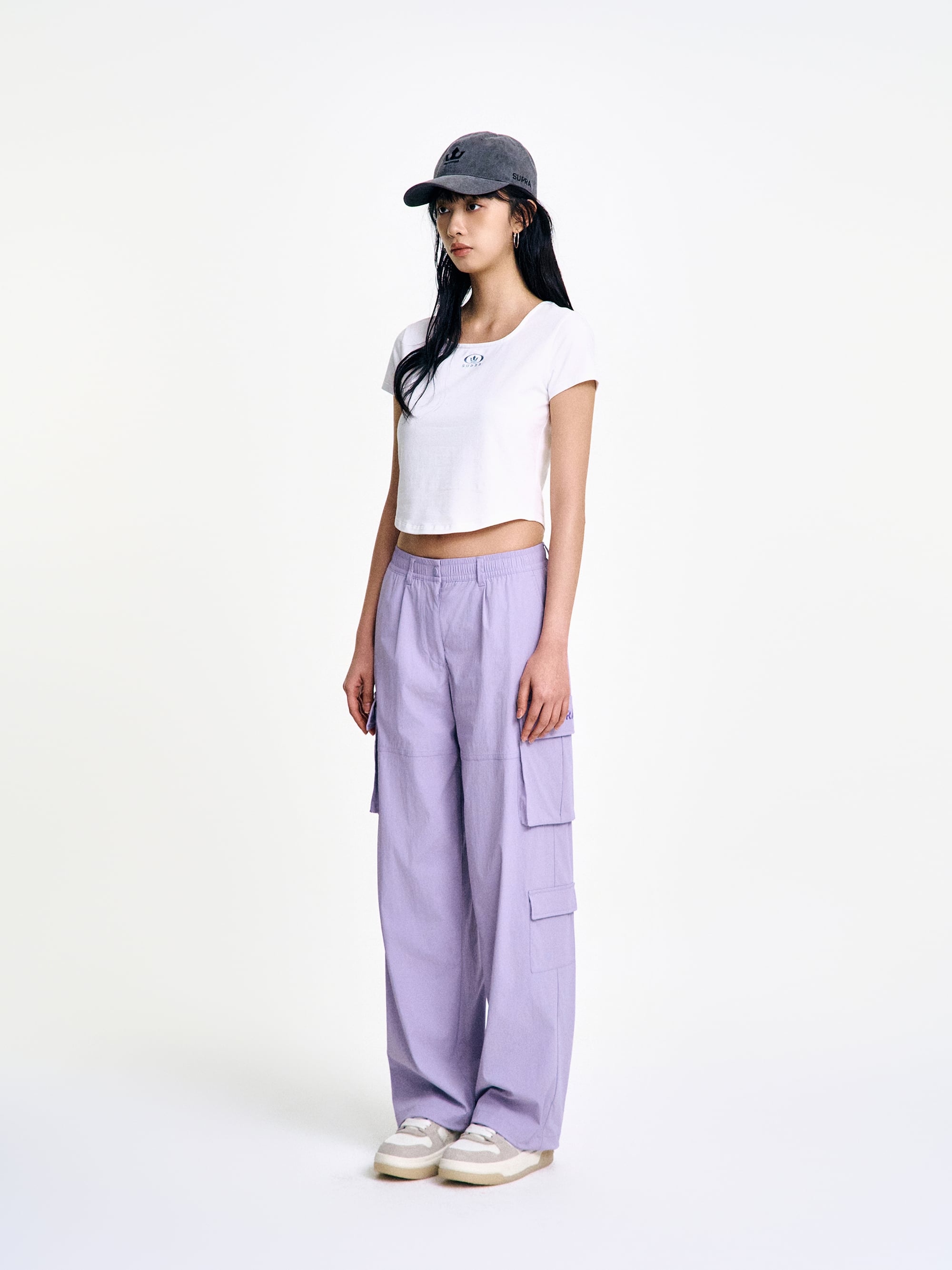 Women`s 8 Pocket Wide Cago Pants