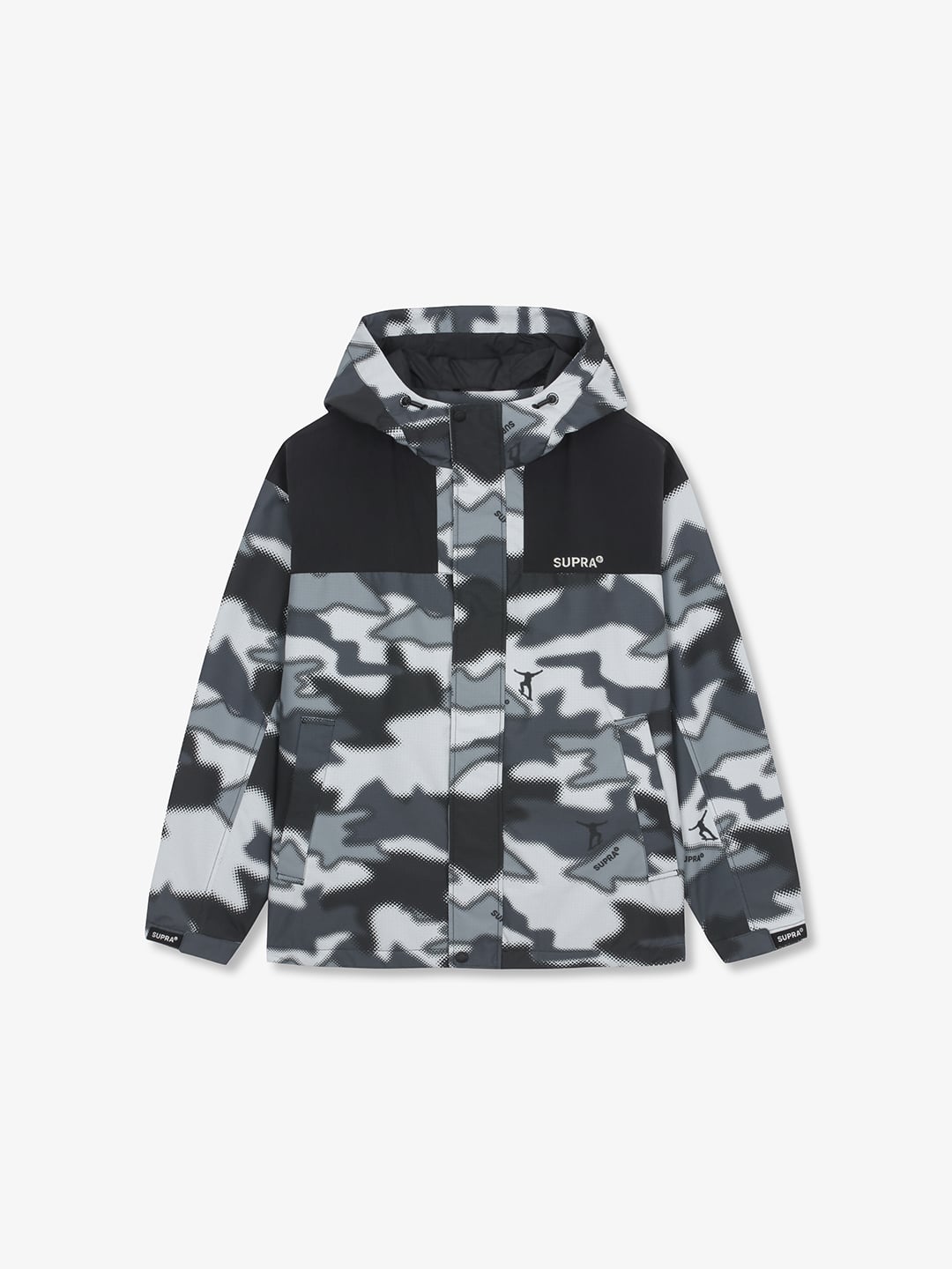 Camo Point Color Block Windbreaker