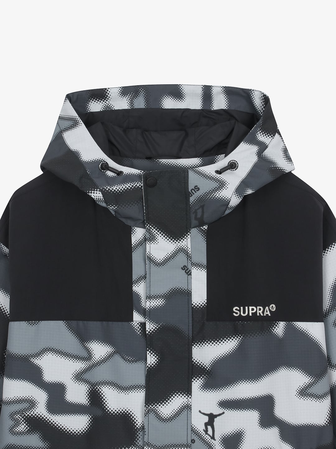 Camo Point Color Block Windbreaker