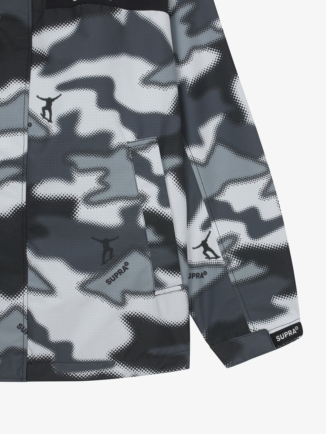 Camo Point Color Block Windbreaker