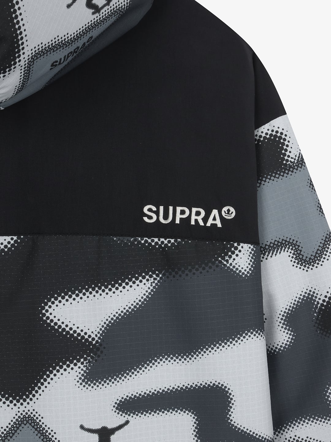Camo Point Color Block Windbreaker