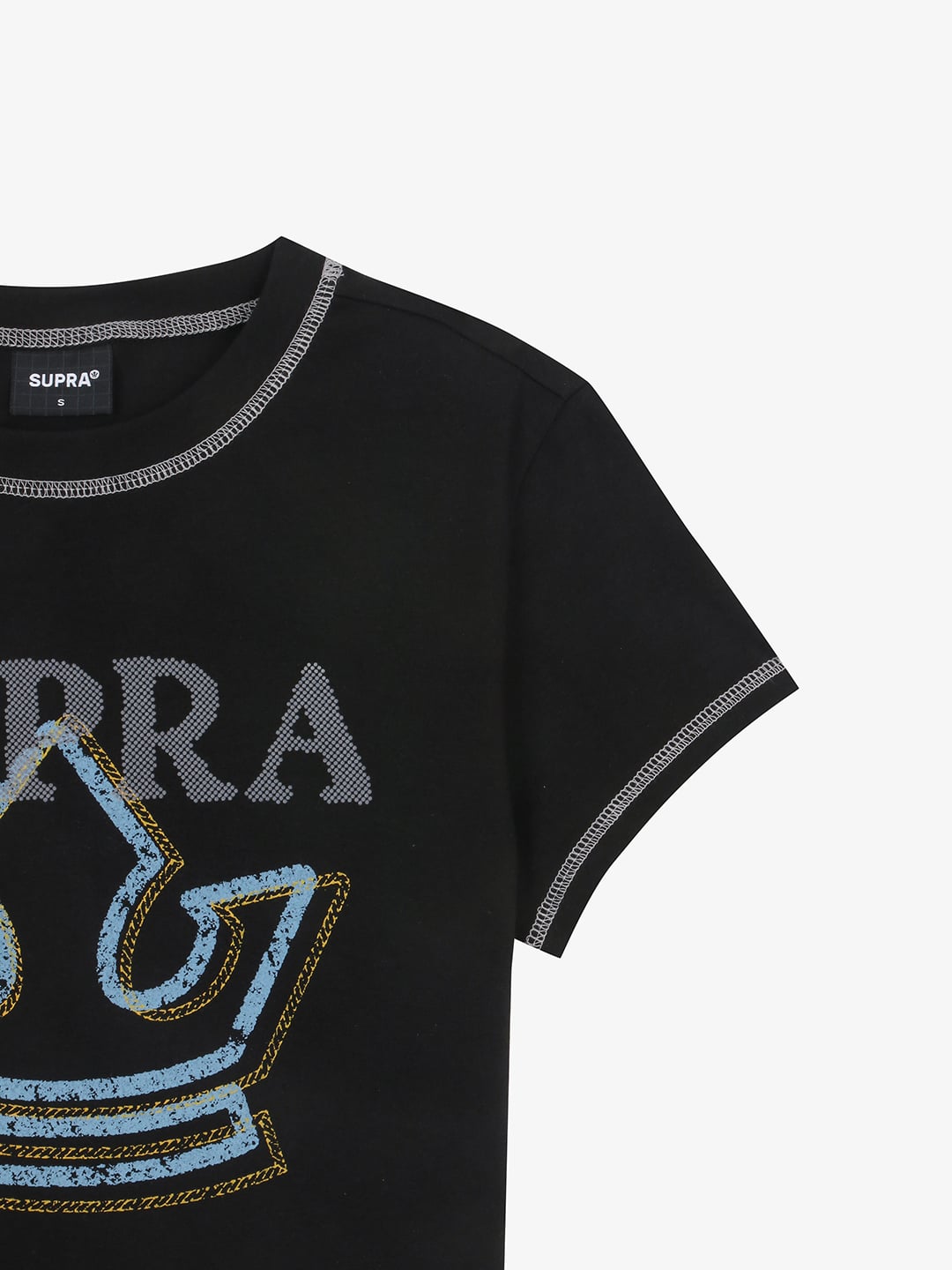 Women`s Crown Logo Point Crop T-shirt