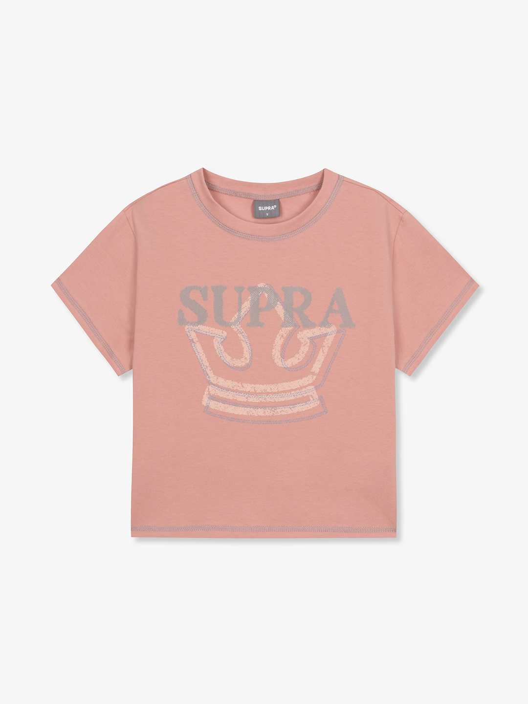 Women`s Crown Logo Point Crop T-shirt
