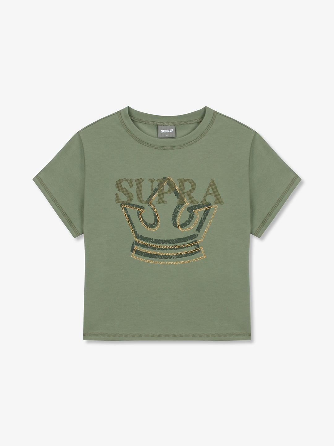 Women`s Crown Logo Point Crop T-shirt