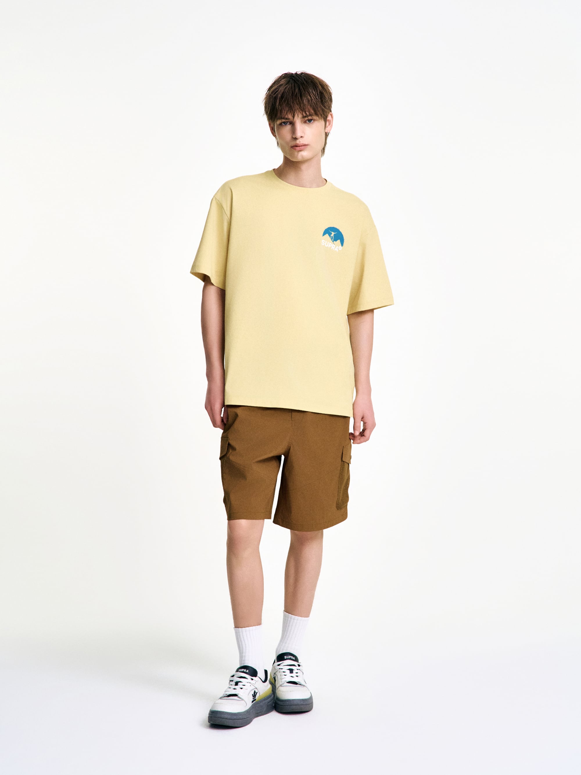 Label Mesh Pocket Woven Shorts